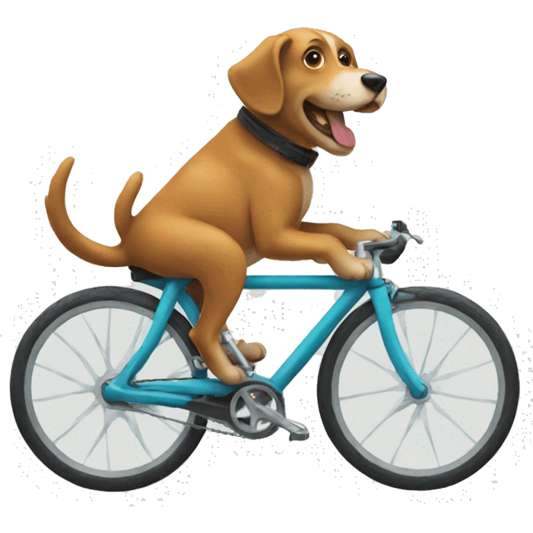 Dog on bike emoji