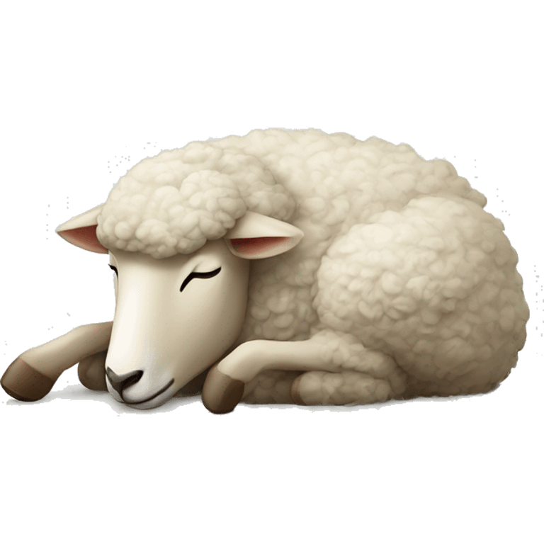 Sleeping sheep emoji