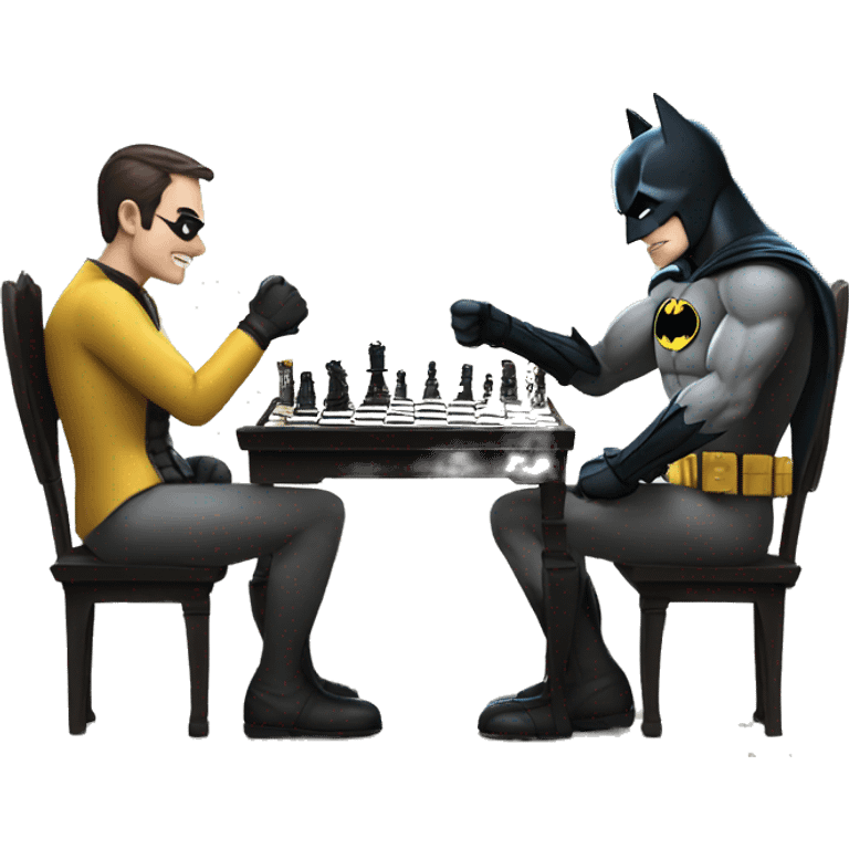 Batman play chess emoji