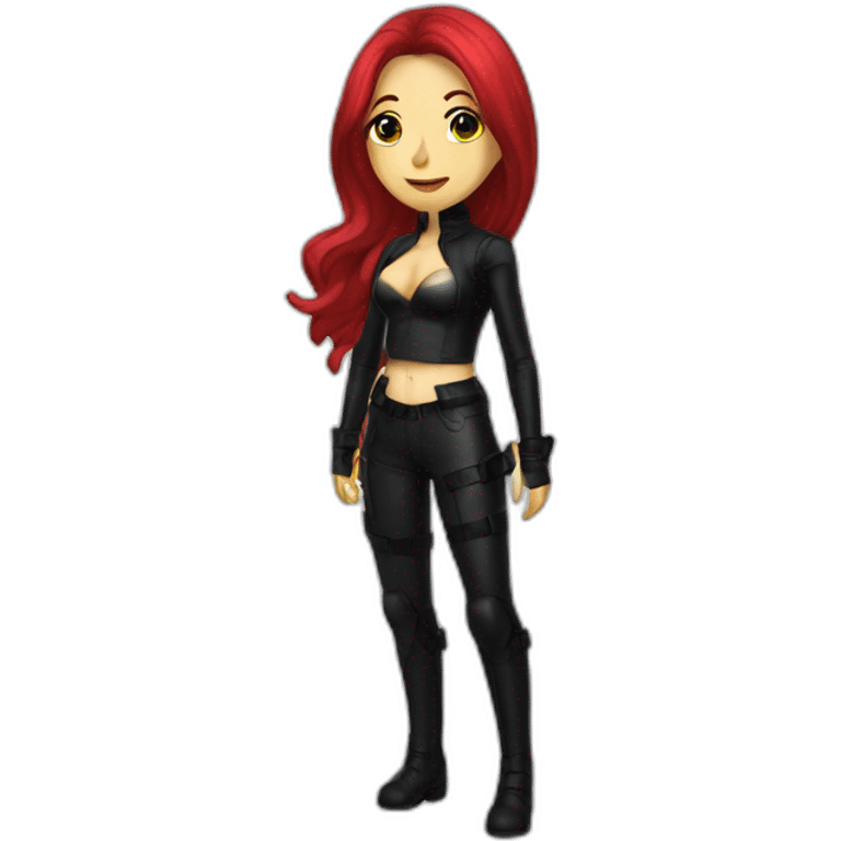 Katarina in latex clothing emoji