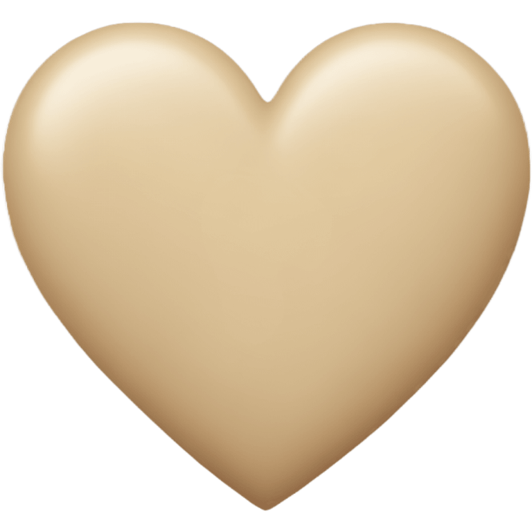 Beige heart  emoji