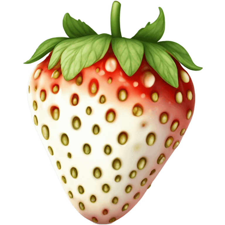 White strawberry  emoji