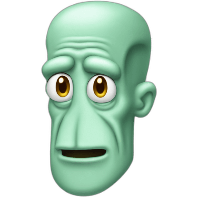 Handsome squidward emoji