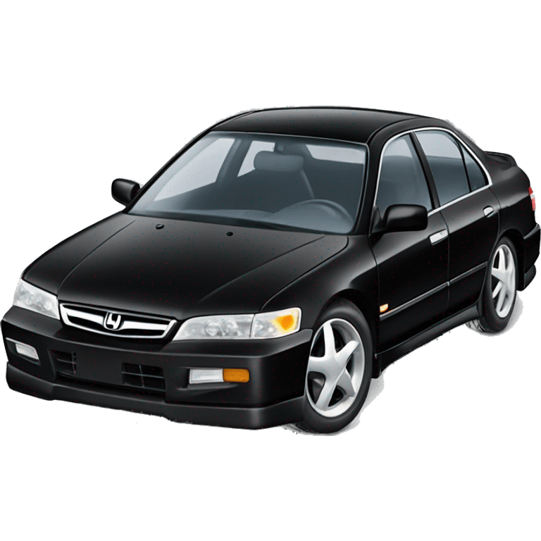 1998 Honda accord black with a body kit emoji