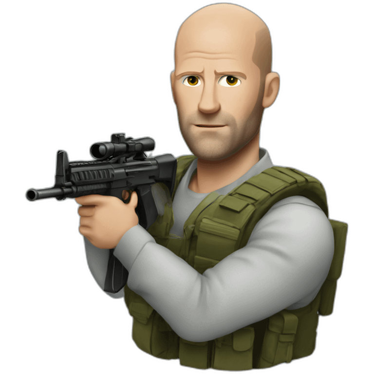 statham with an ak47 emoji