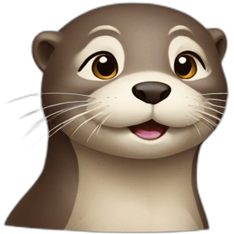 otter writting emoji