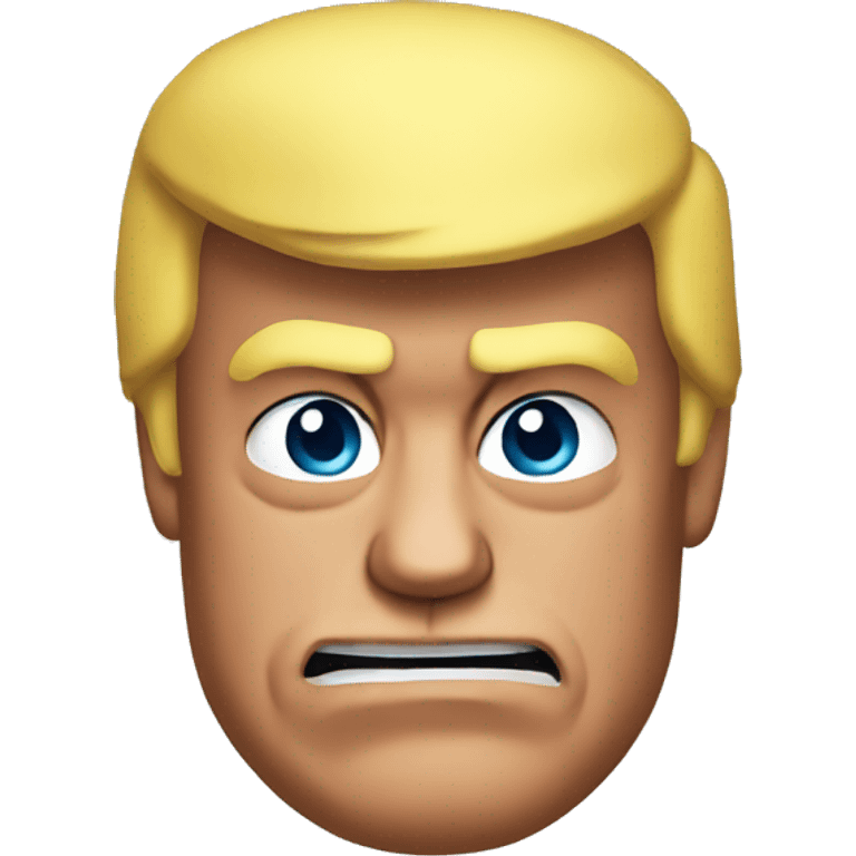 donald trump with muscles emoji