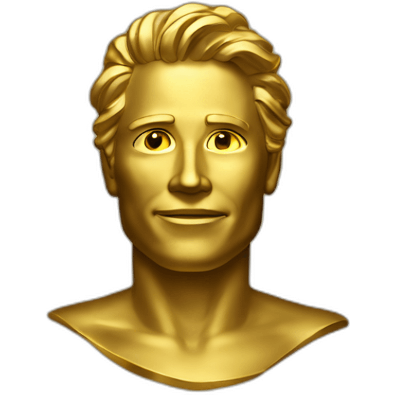 a man made out of gold emoji