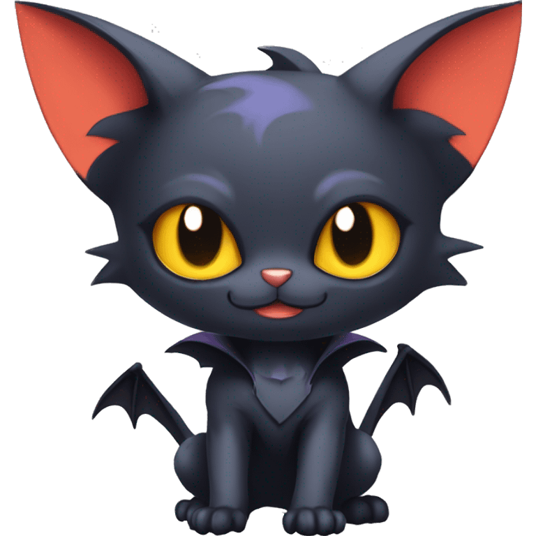 Cool Cute Edgy Chibi Bat-Cat-Noibat-Litten-Pokémon-Fakémon-hybrid emoji