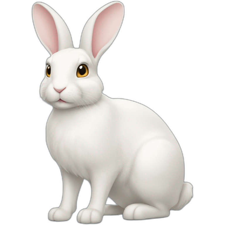 Lapin bélier blanc emoji