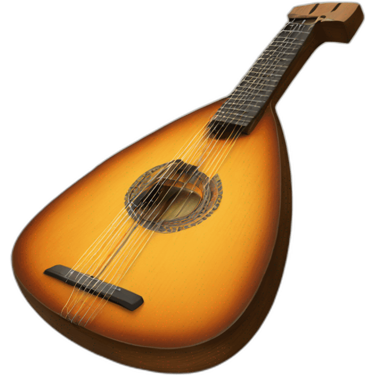 russian Folk Instrument Balalaika 3 string instead emoji