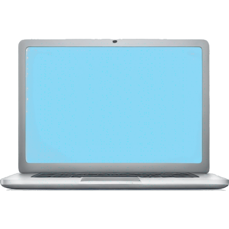 Light blue laptop emoji