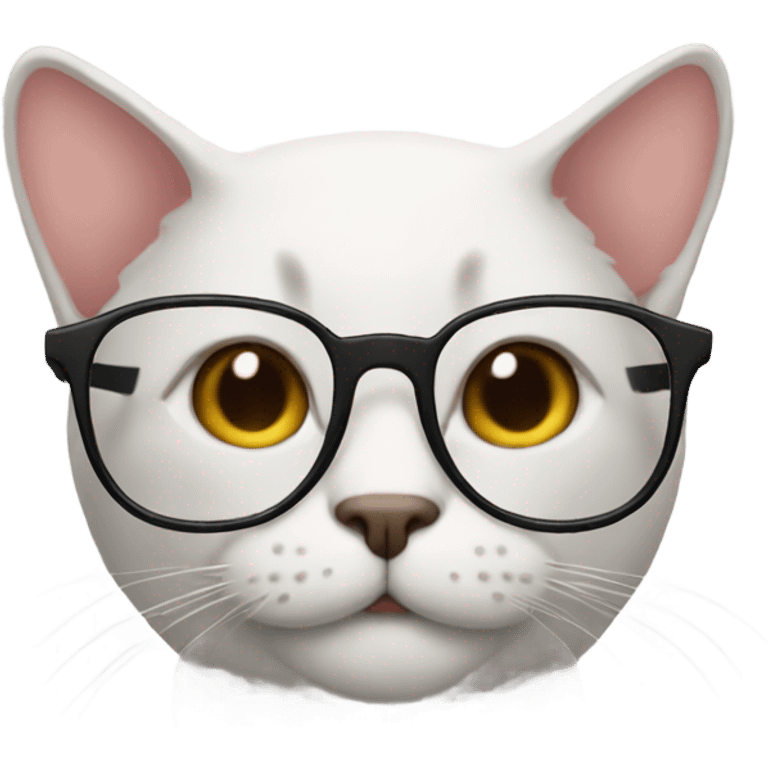 Cat whith glasses emoji