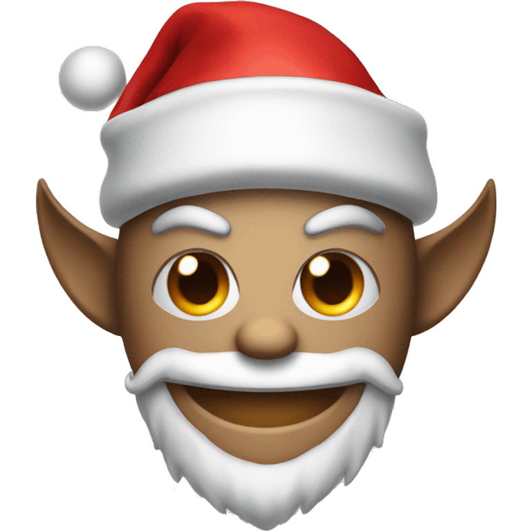 Combine Santa hat with standard smiling devil emoji emoji