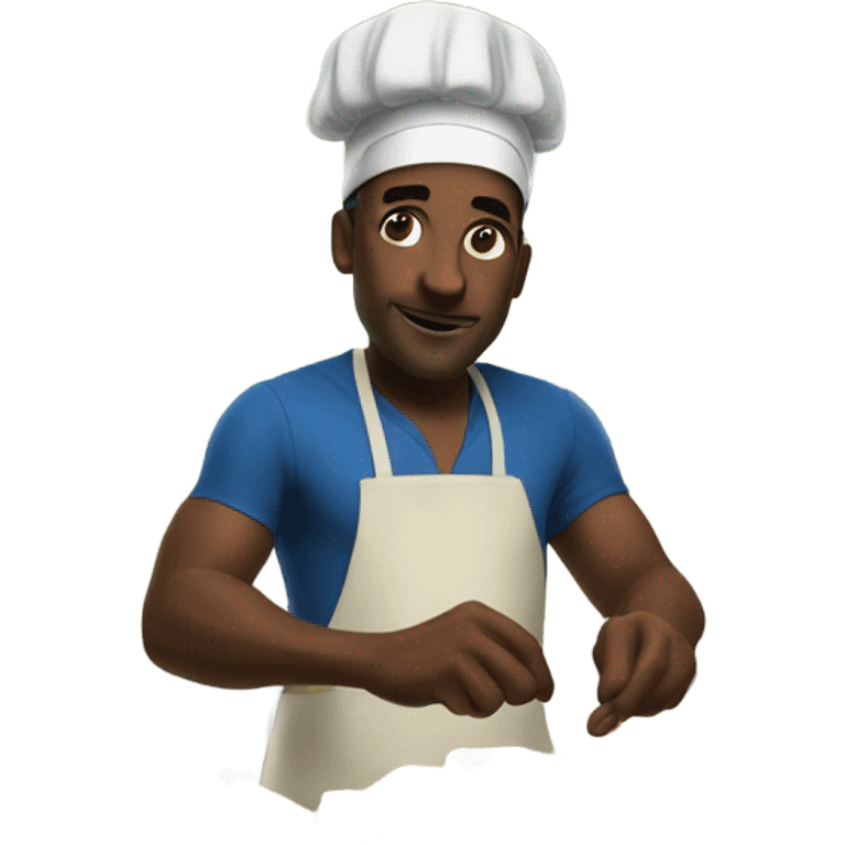 Jamaican man cooking emoji