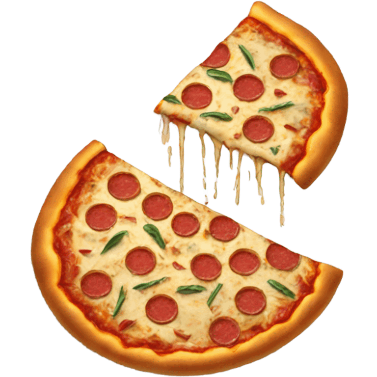 Pizza and new years emoji