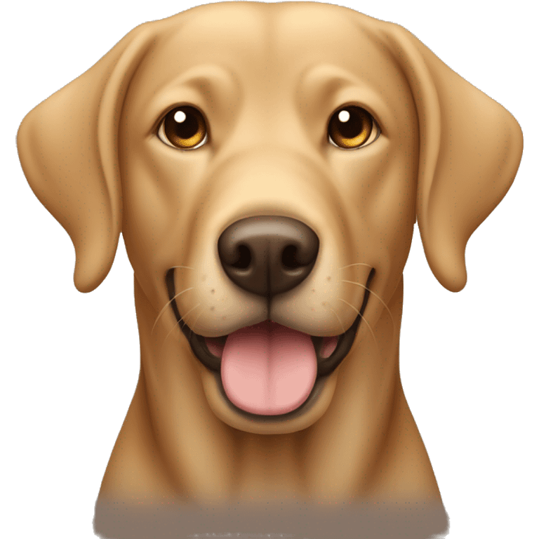 Light brown lab with very long ears happy long face emoji