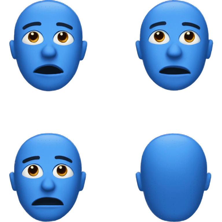 Blue man emoji