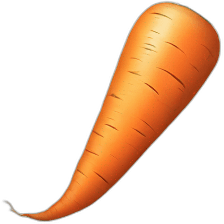 Old dirty colored carrot emoji