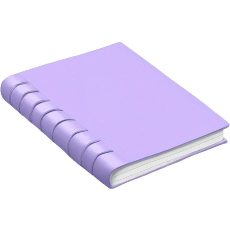 Light purple notepad  emoji