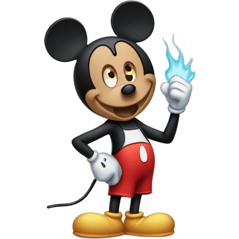 Overheated Mickey mouse emoji