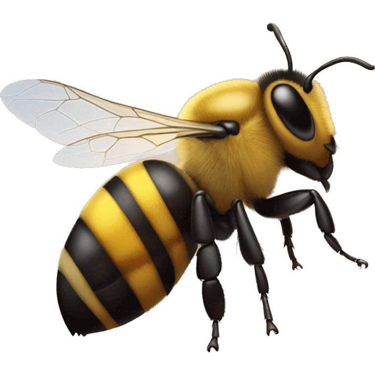 Abeja animada lugar arriba emoji