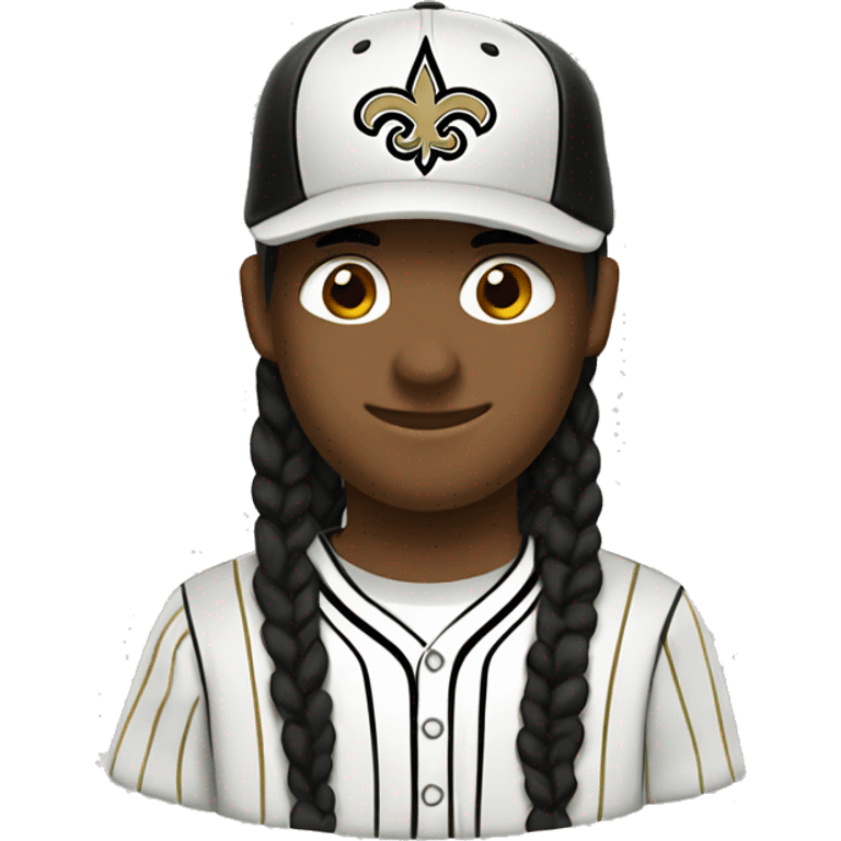 New Orleans saints baseball hat emoji