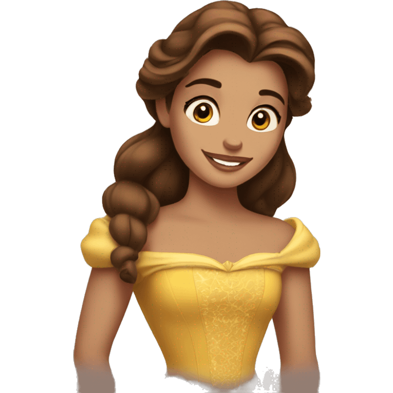 beauty and the beast belle emoji