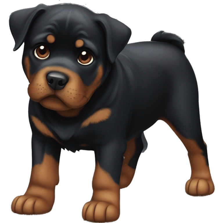 dark brindle rottweiler emoji