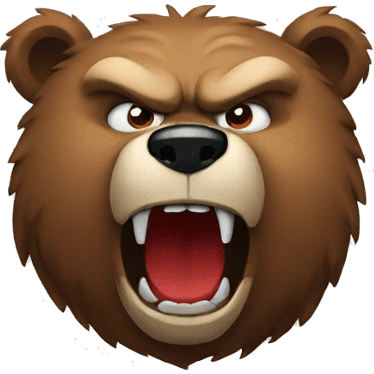 angry bear emoji