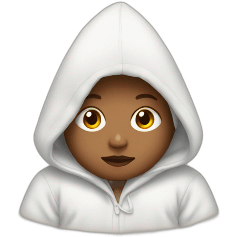 Newborn with hood emoji