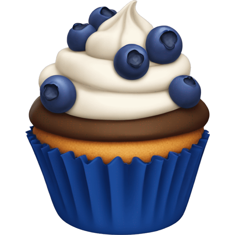 blueberry cupcake  emoji