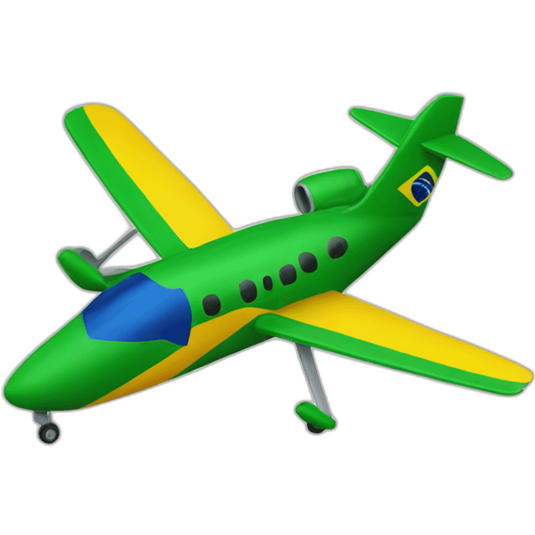 Brazil flag plane emoji