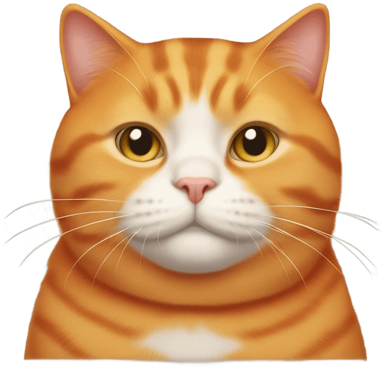 Orange cat overweight  emoji