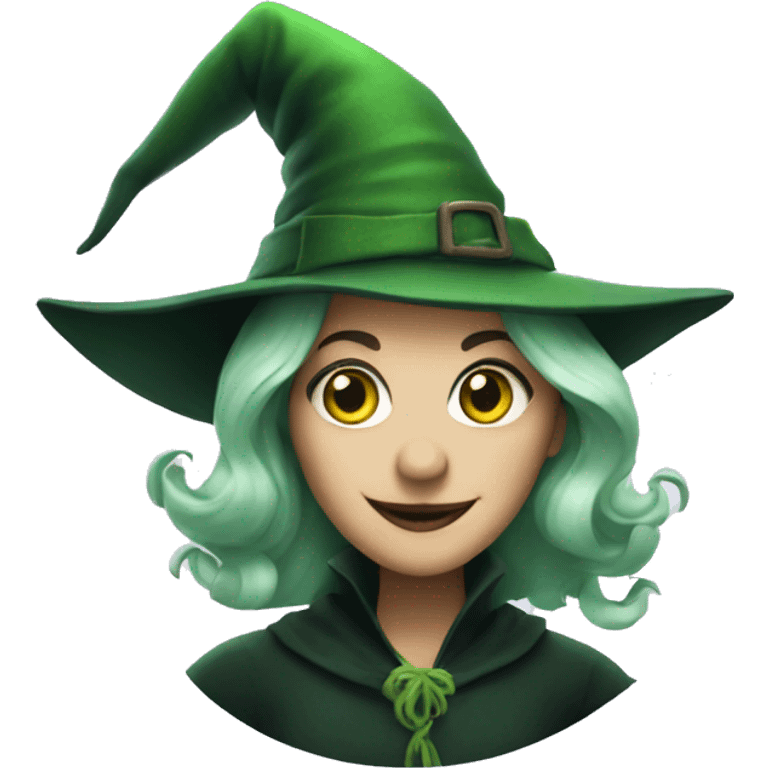 Green witch from wicked  emoji