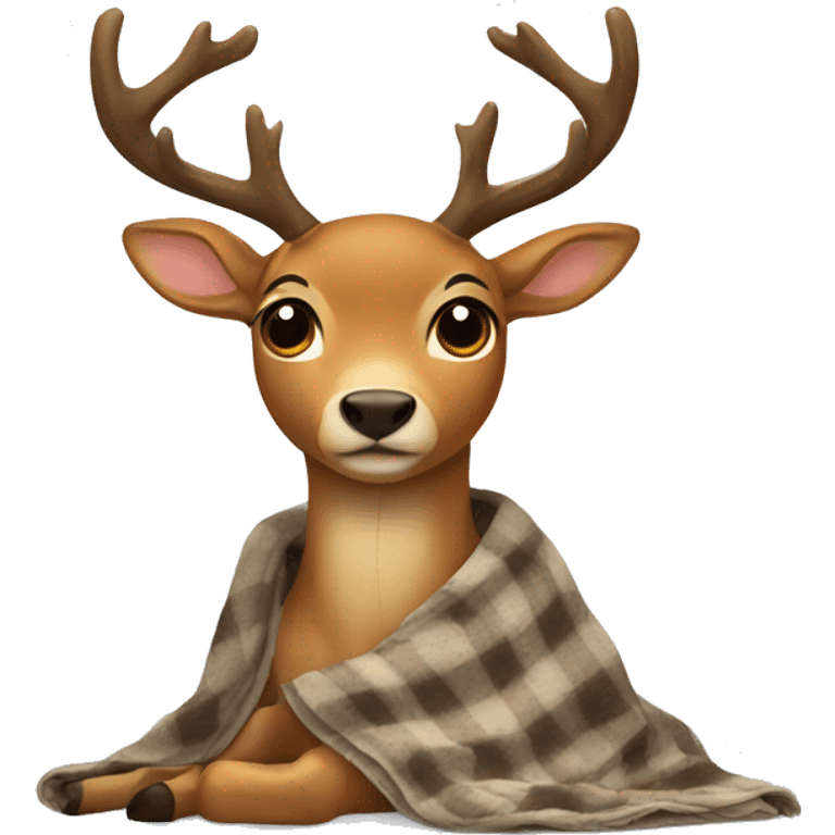 deer with blanket around  emoji