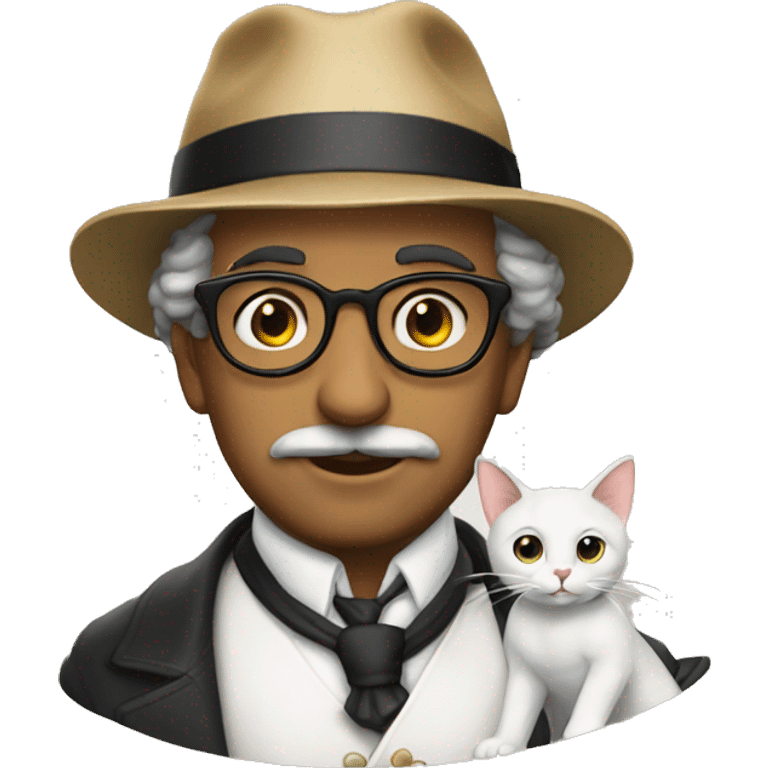 Pessoa com gato emoji