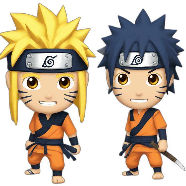 naruto fighting emoji emoji