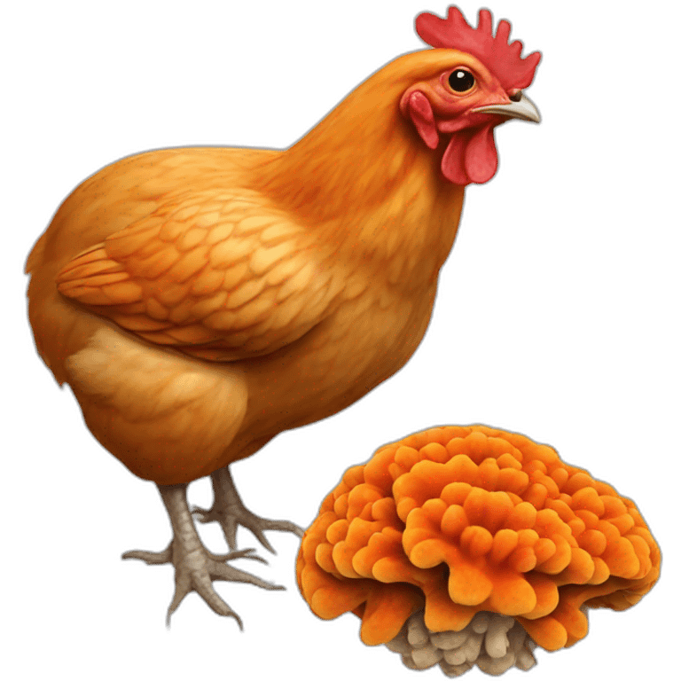 Chicken of the woods mushroom emoji