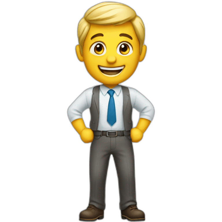 happy salesman emoji