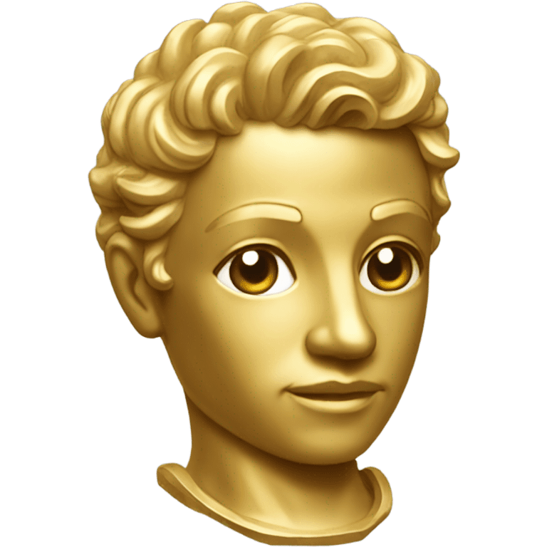 gold statue emoji