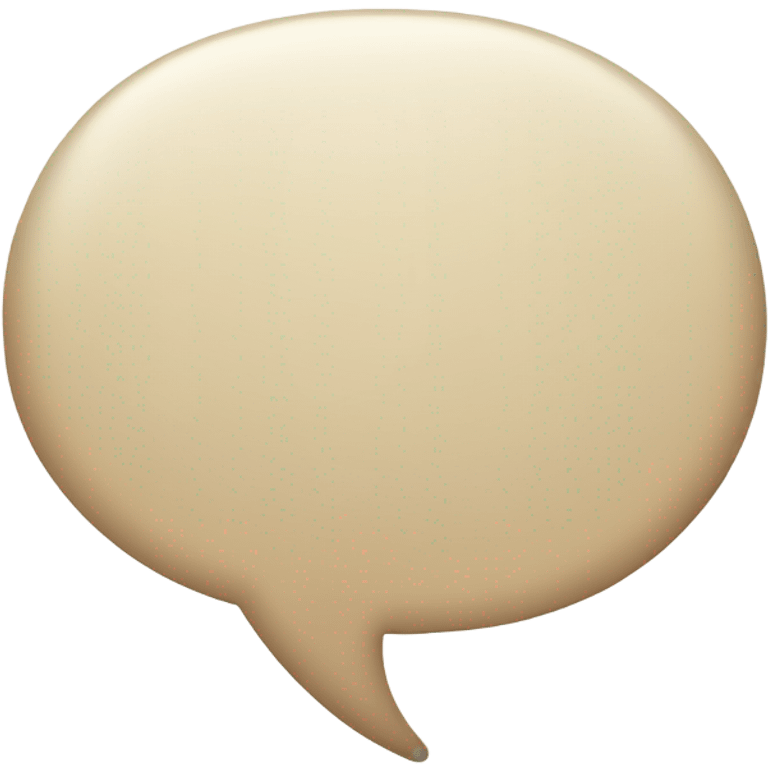 Beige speech bubble  emoji