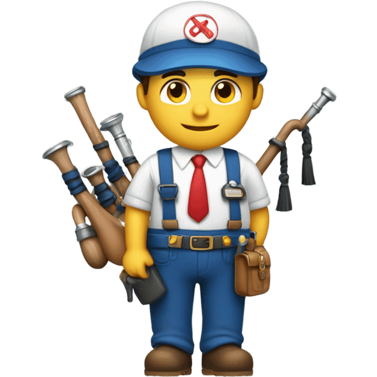 Plumber with bagpipes  emoji