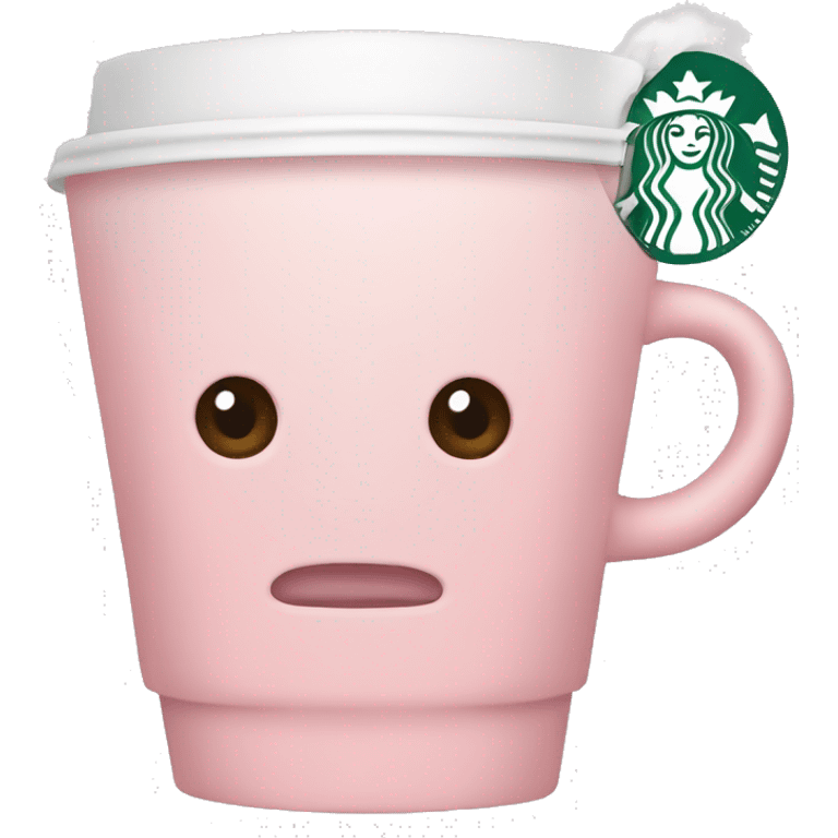 Light pink coffee Starbucks  emoji