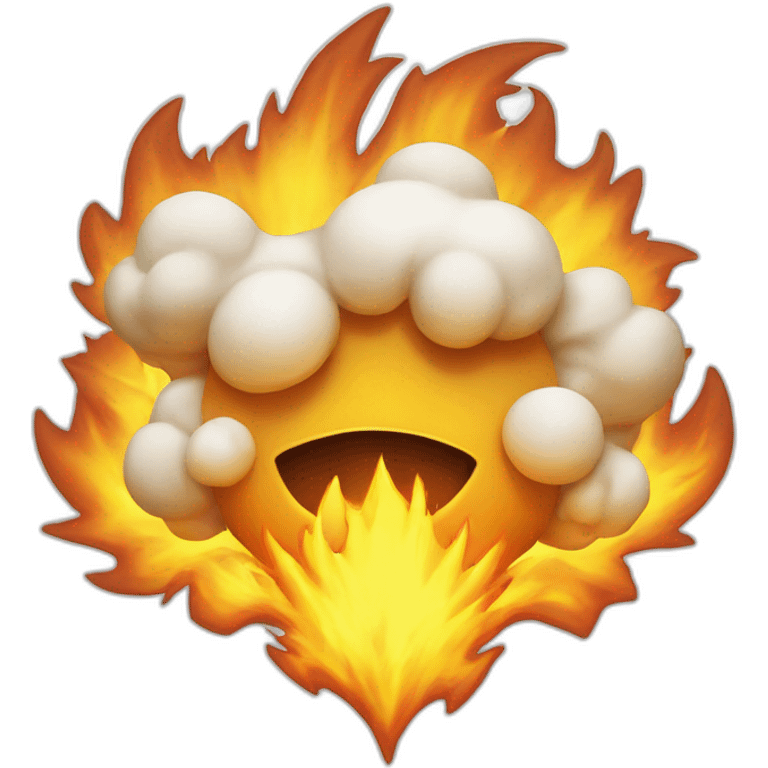 flocon en feu emoji