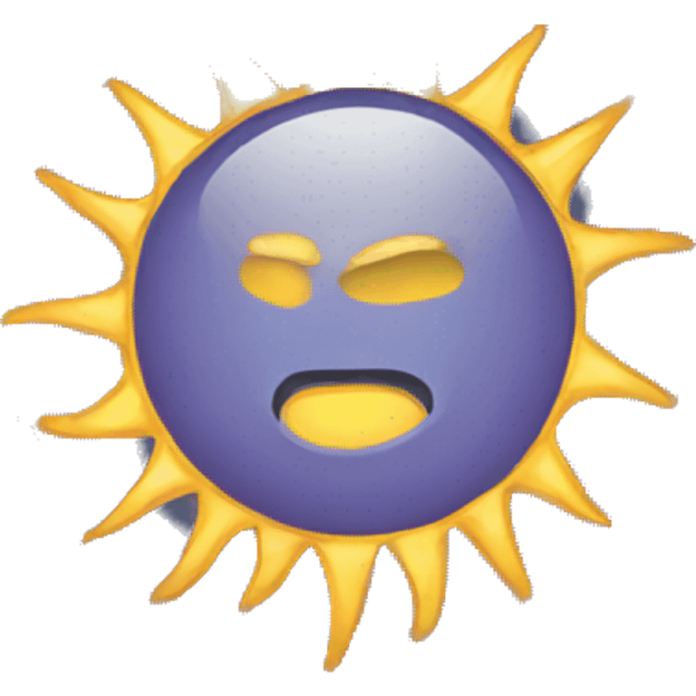 Sun with halo emoji