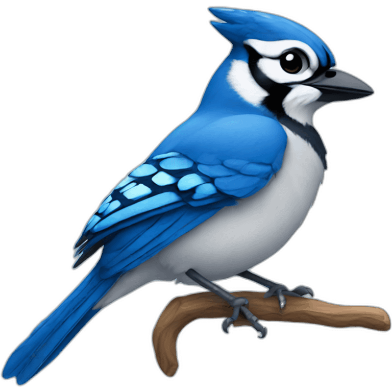 cute blue jay emoji