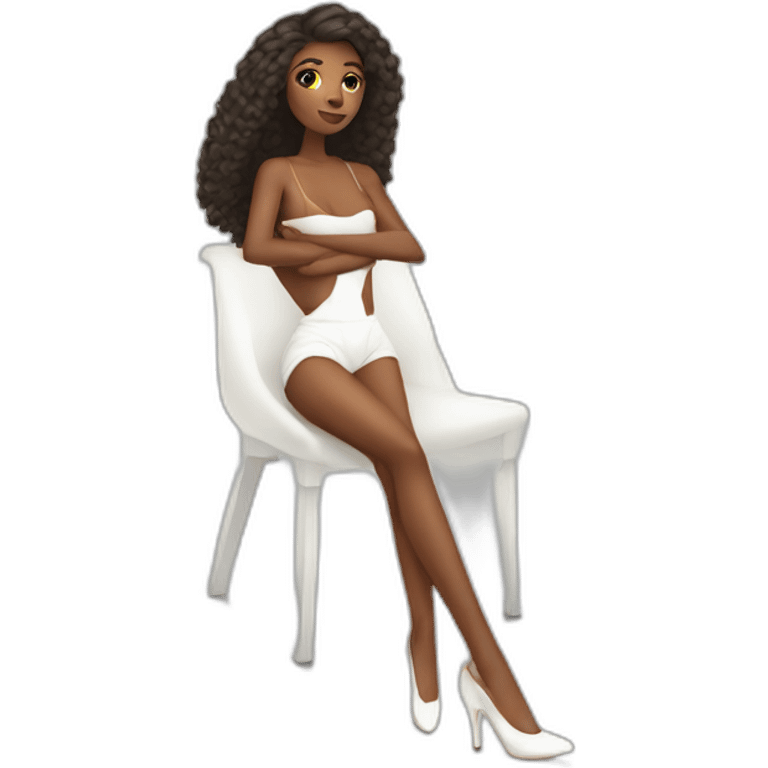  un Poils sur une jambe blanche feminine emoji