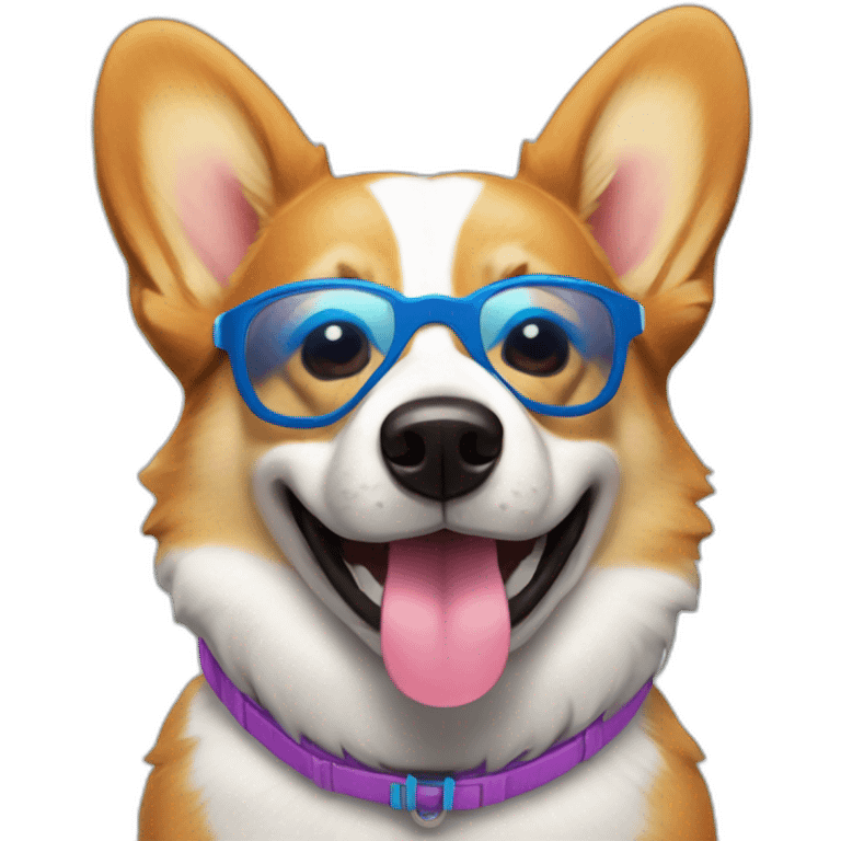 Corgi with swim shorts and a sumbrero emoji