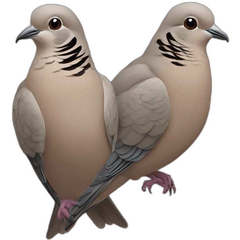 a pair of mourning doves  emoji